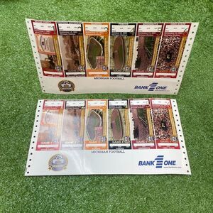 VERY RARE 2001 Michigan FOOTBALL SEASON HOME TICKETS SET 75th Season W/Pin